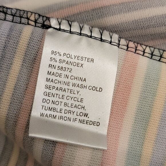 BRAND NEW I LE NEW YORK MULTI-COLOR STRIPE CASUAL DRESS - Picture 16 of 16